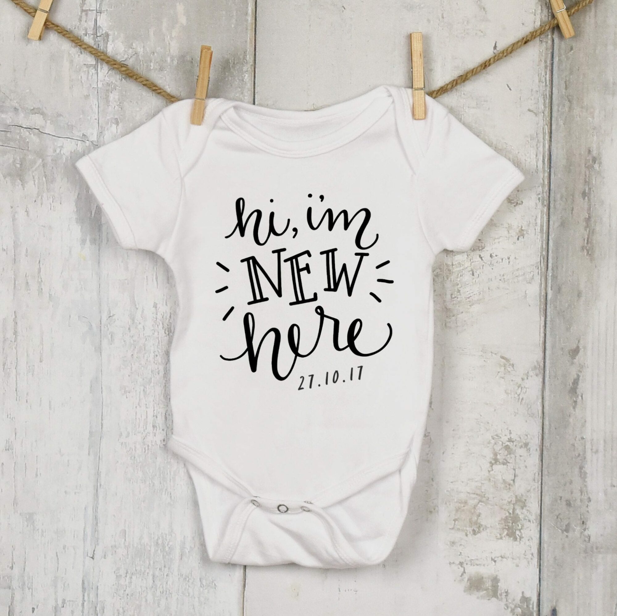 personalised newborn onesie