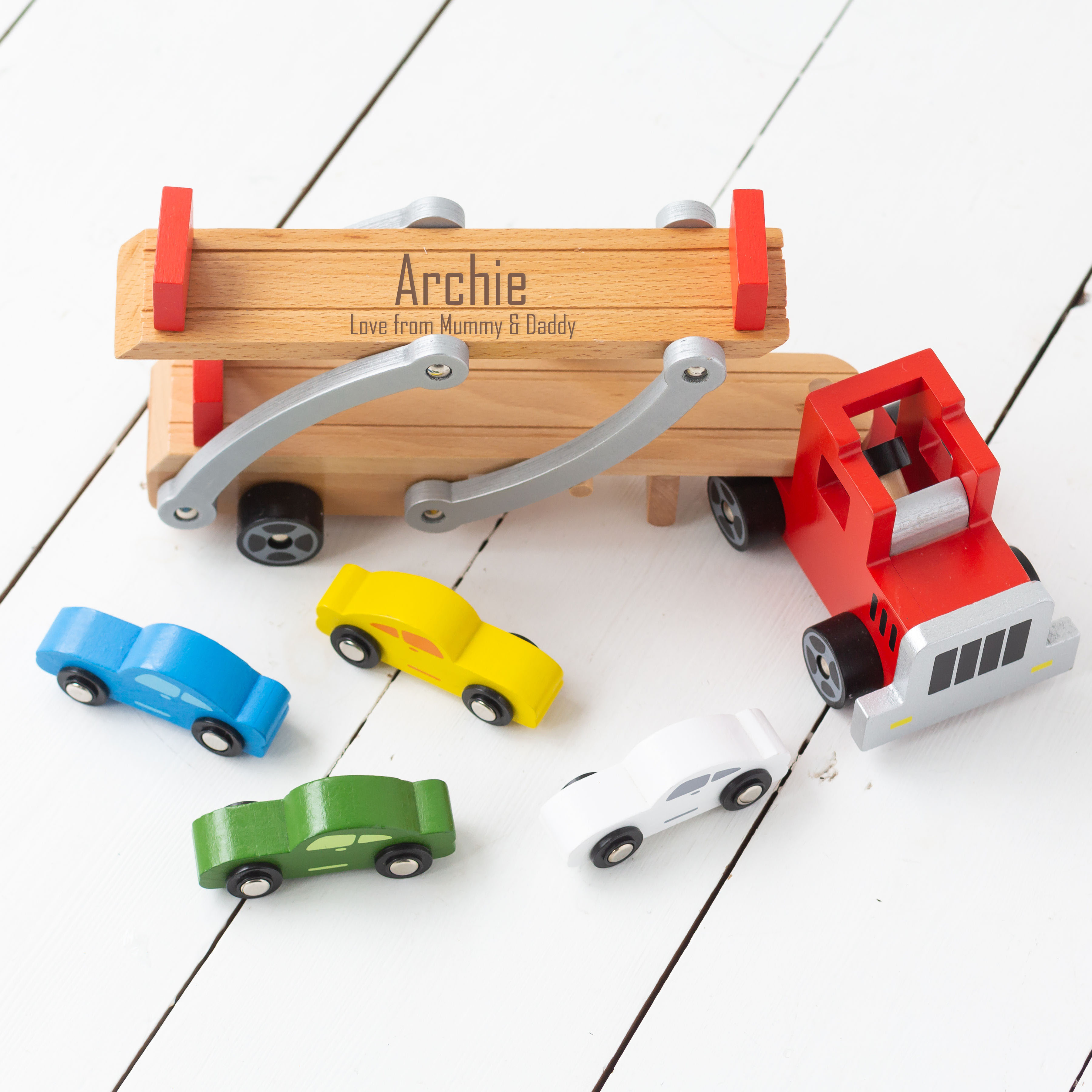 personalised wooden car