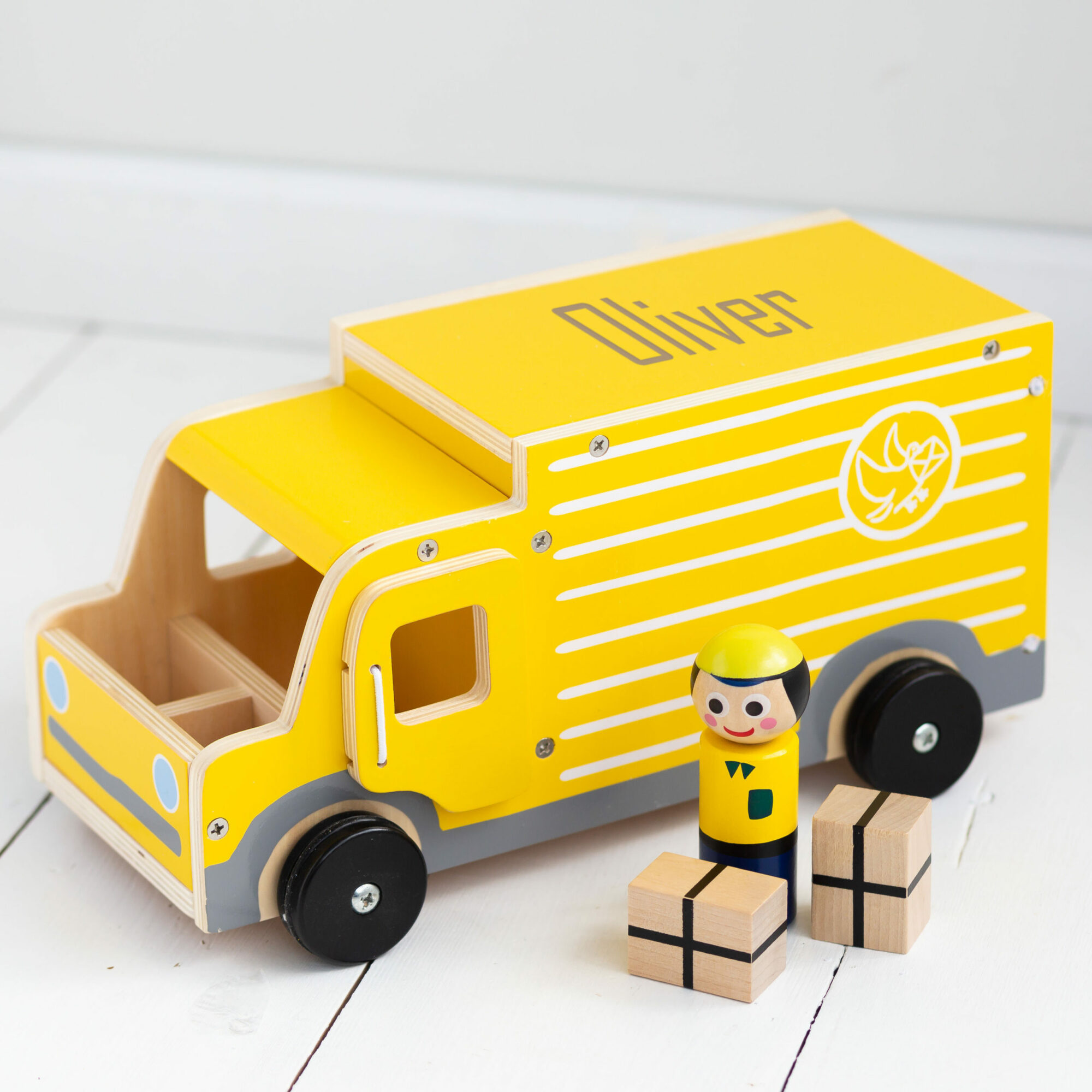 personalised lorry toy